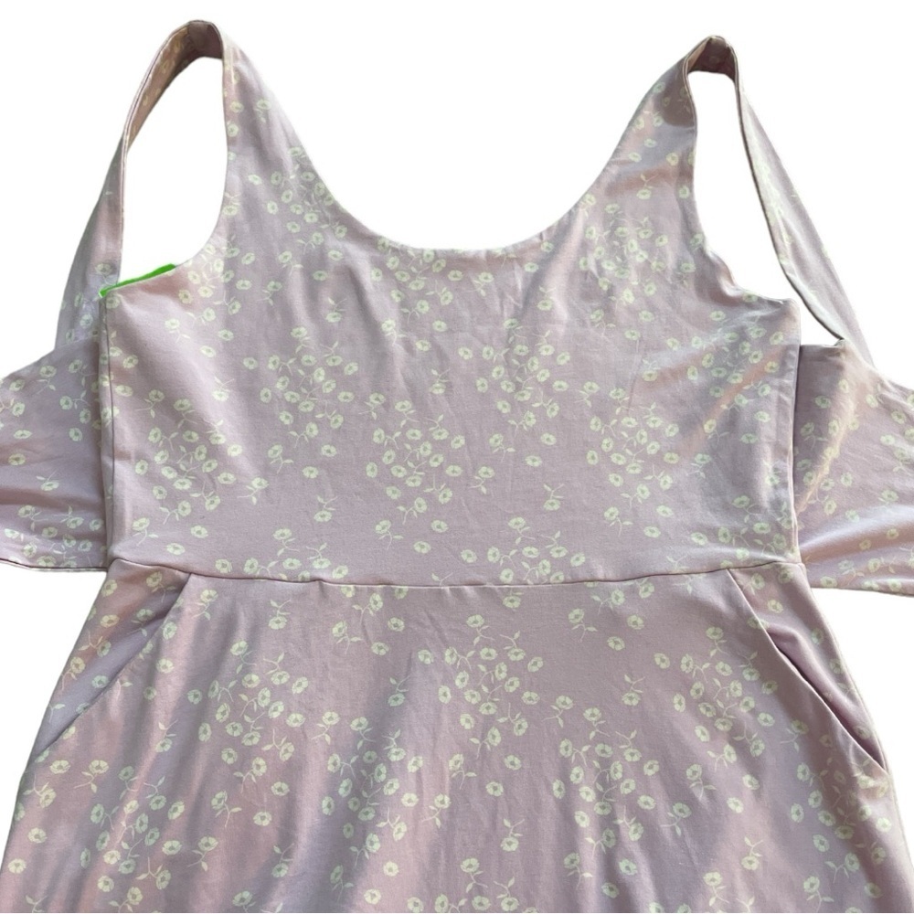 Pact Wild English Lavender Jolene Tie-Back Fit & Flare Dress Large - Picture 4 of 10